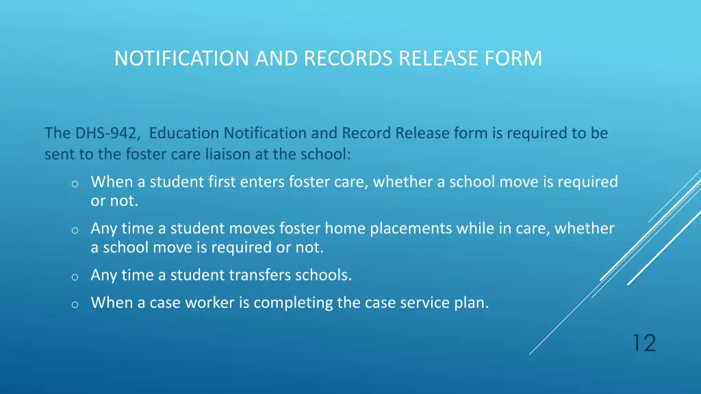 notification and records release form