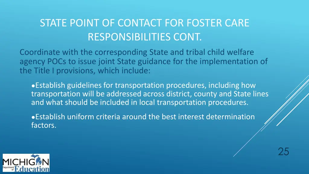 state point of contact for foster care