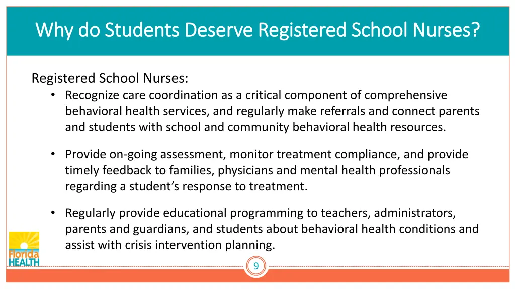 why do students deserve registered school nurses 2