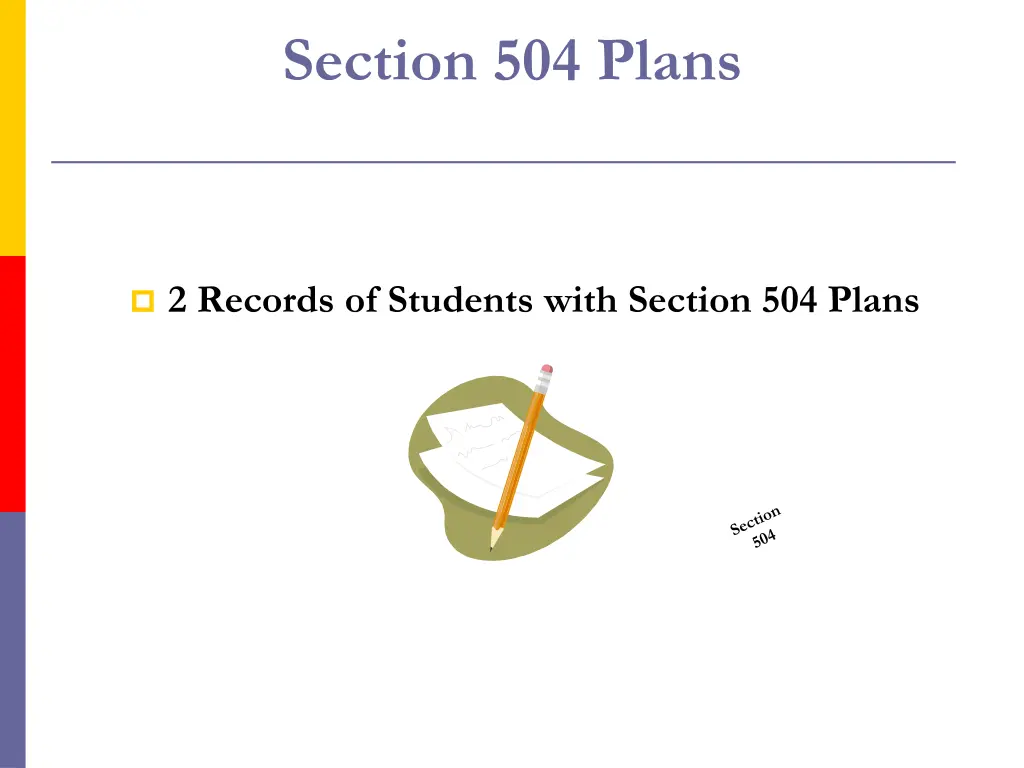 section 504 plans