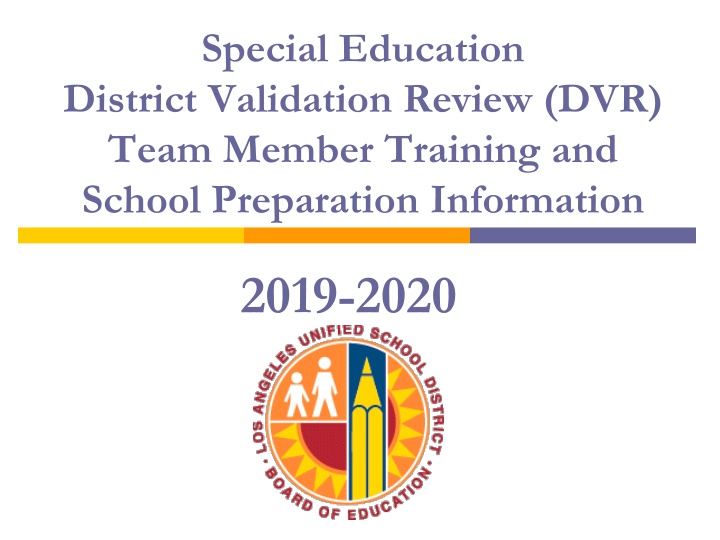 special education district validation review