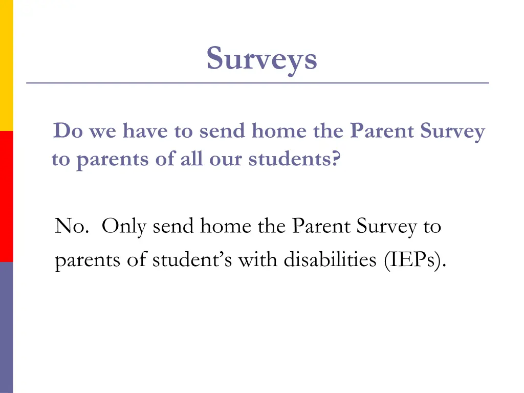 surveys