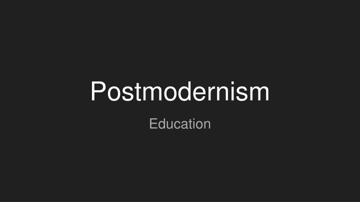 postmodernism