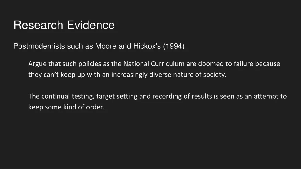 research evidence