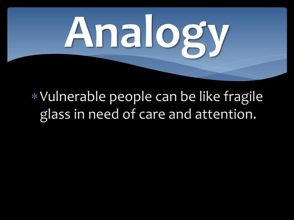 analogy 1