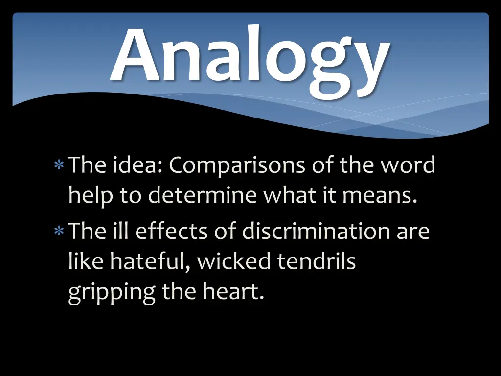 analogy