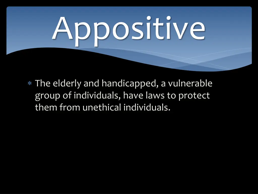 appositive 1