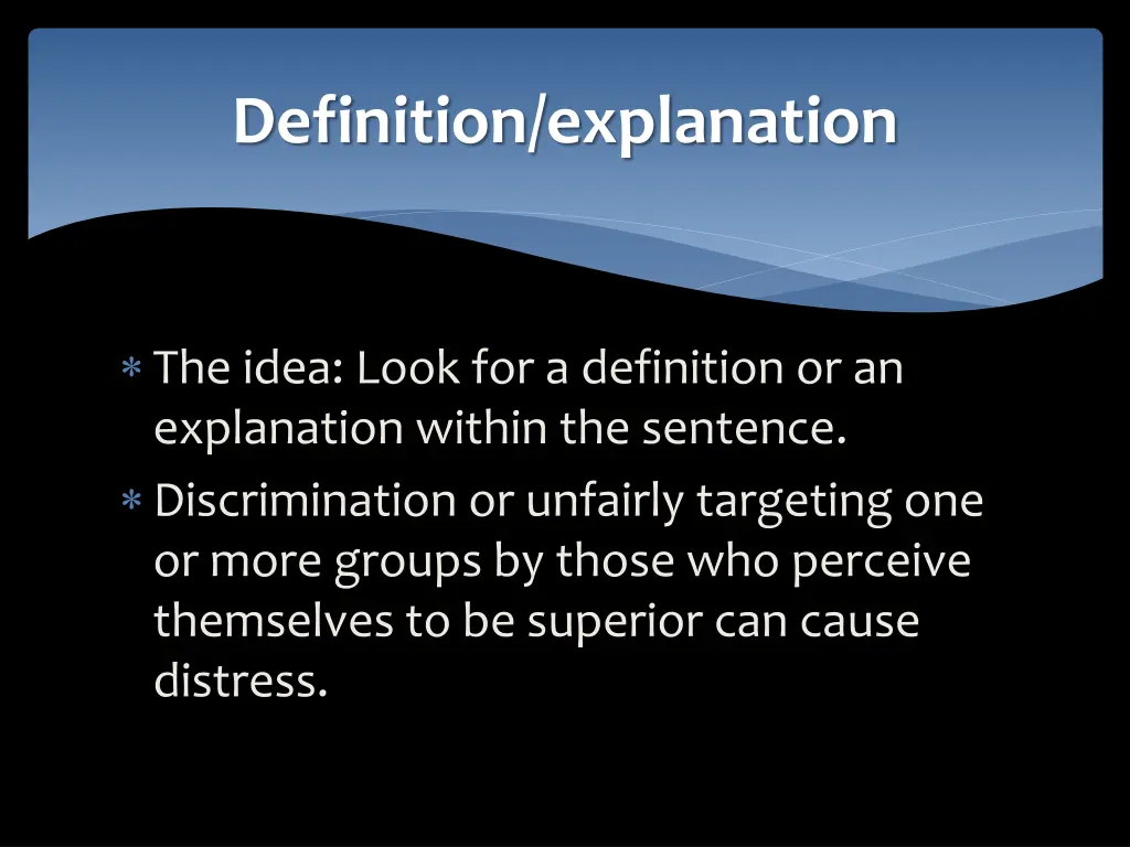 definition explanation