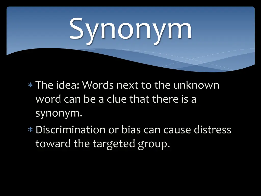 synonym 1