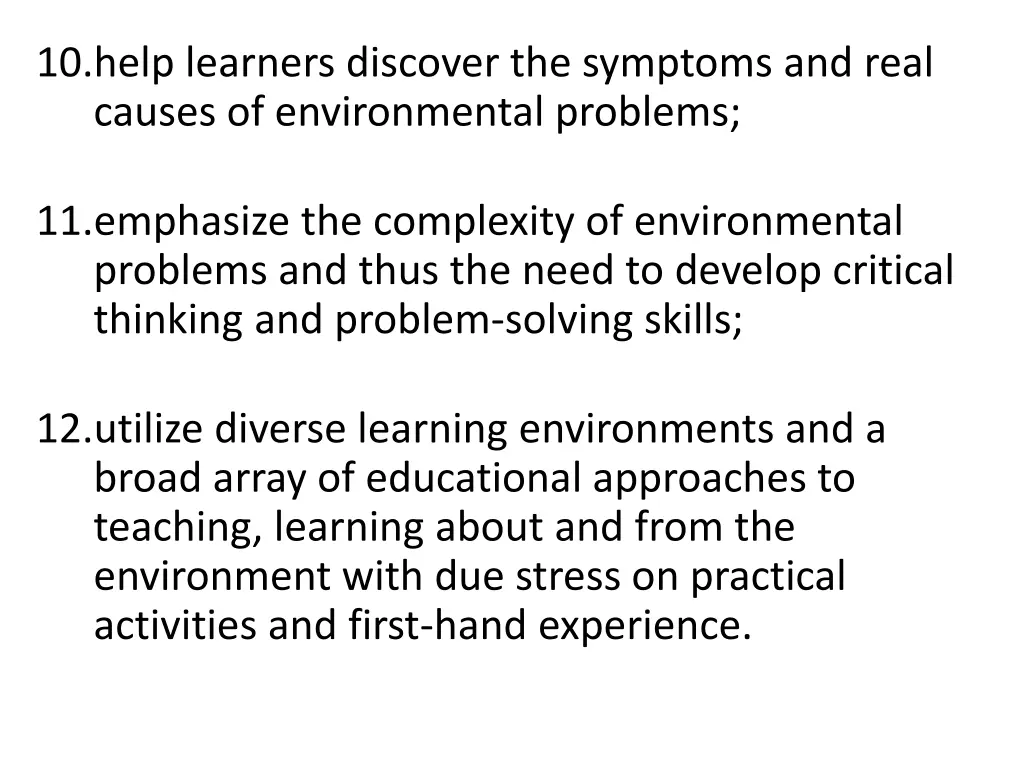 10 help learners discover the symptoms and real