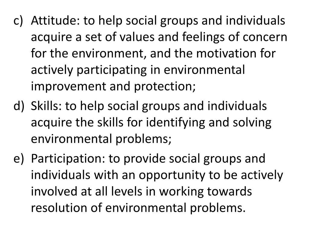 c attitude to help social groups and individuals