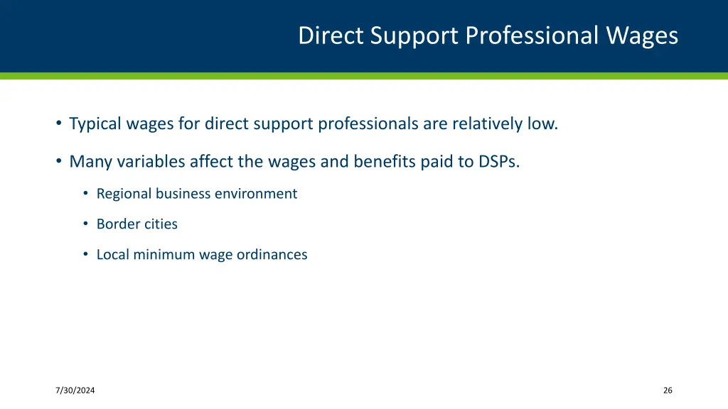 direct support professional wages