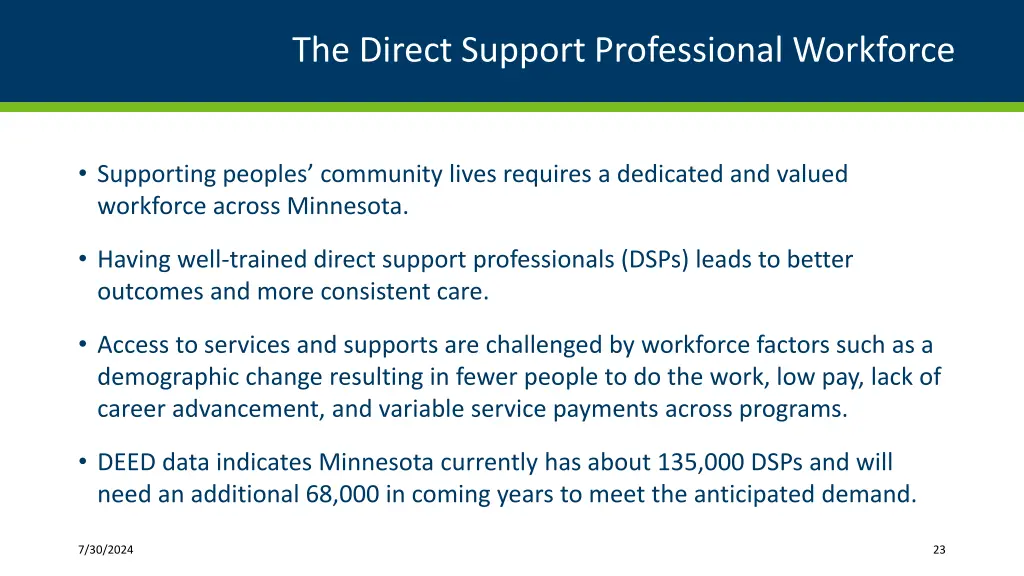 the direct support professional workforce