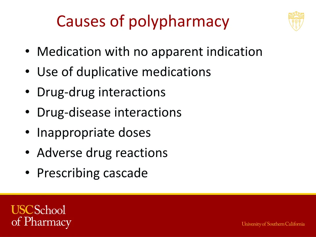 causes of polypharmacy