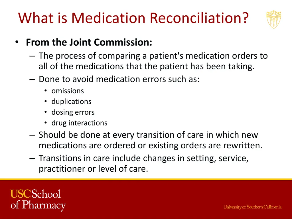 what is medication reconciliation