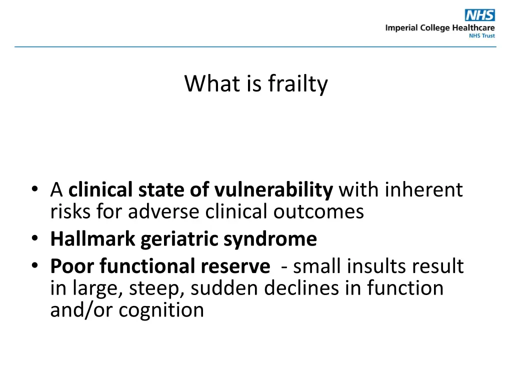 what is frailty 1