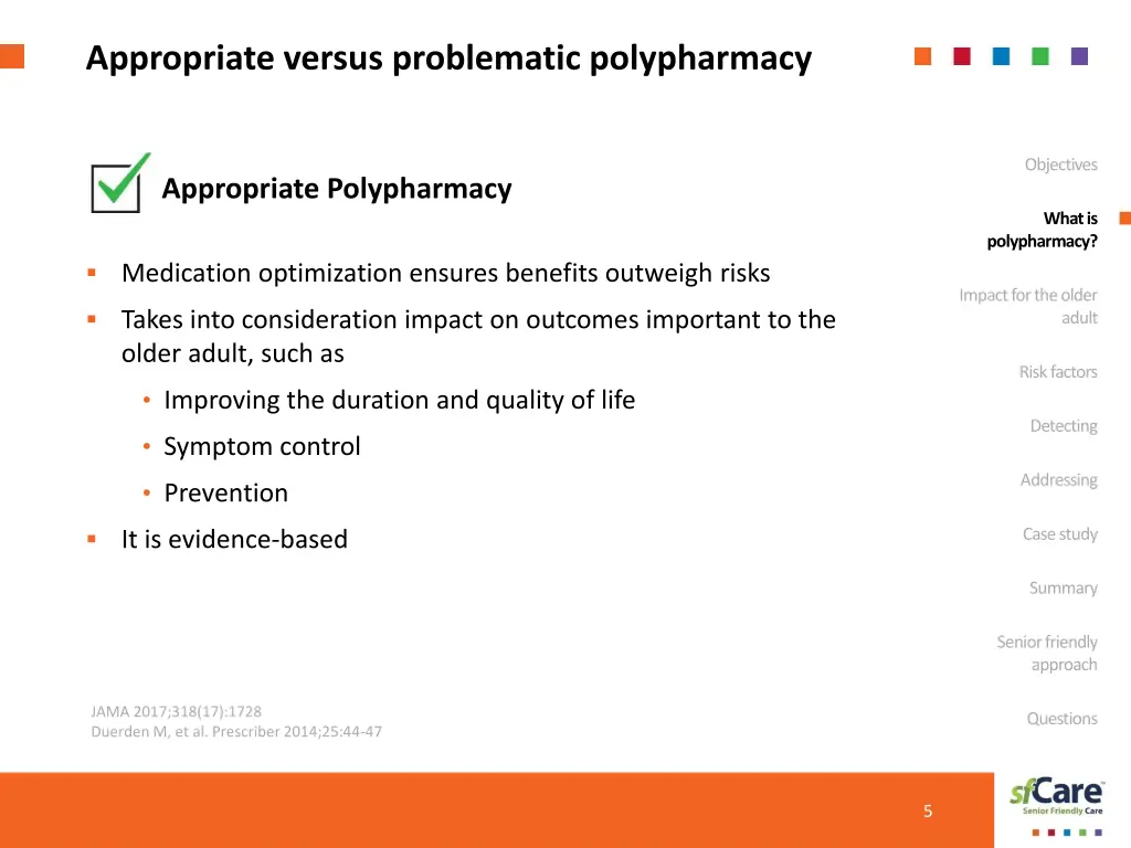 appropriate versus problematic polypharmacy