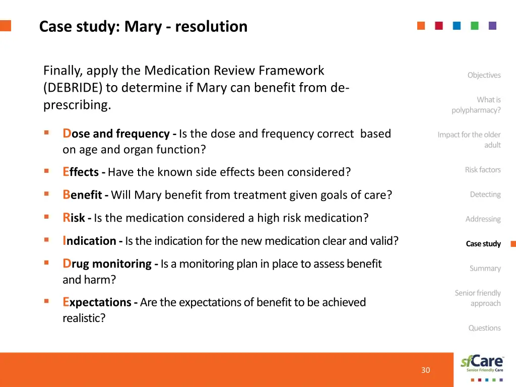 case study mary resolution