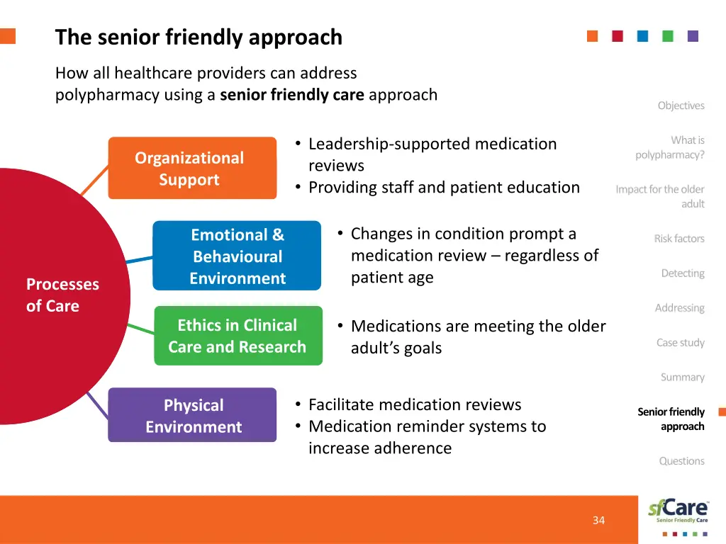 the senior friendly approach