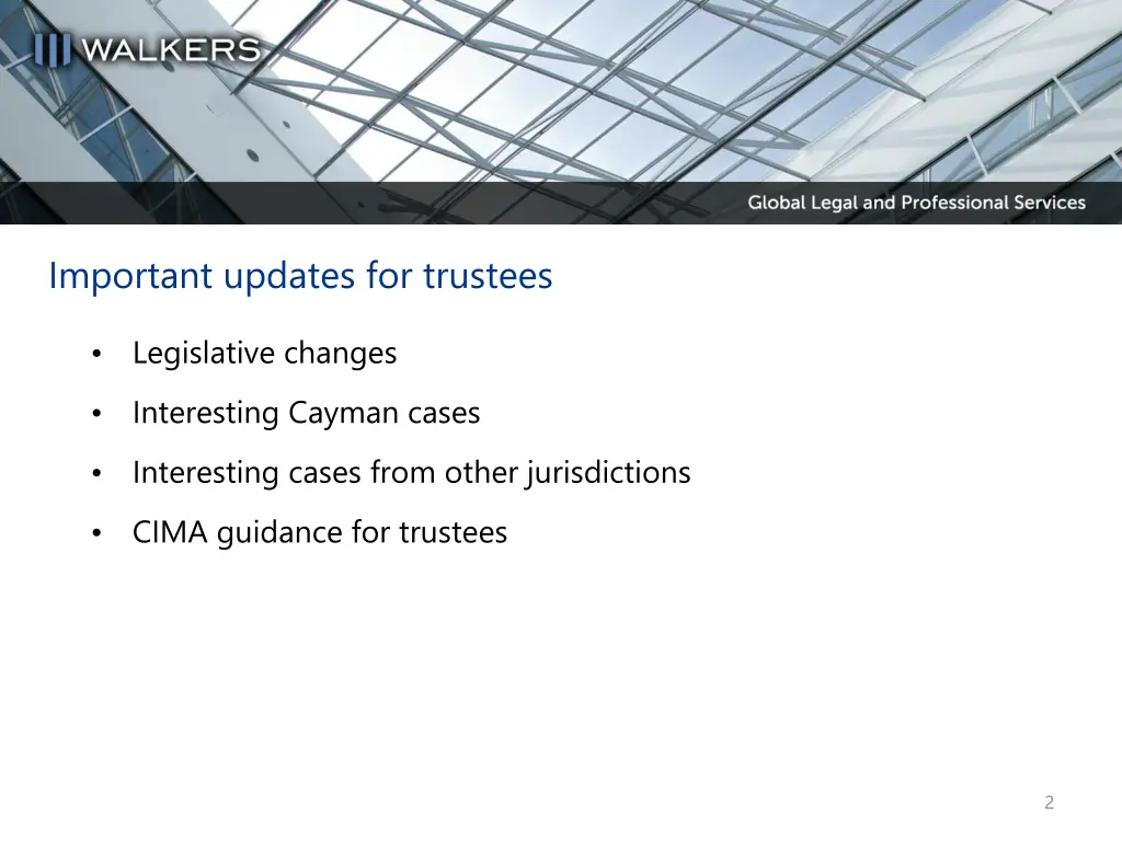 important updates for trustees 1