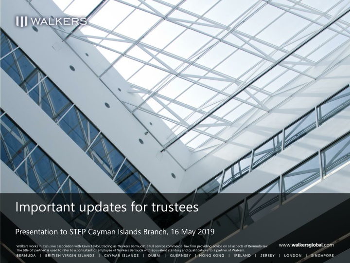 important updates for trustees