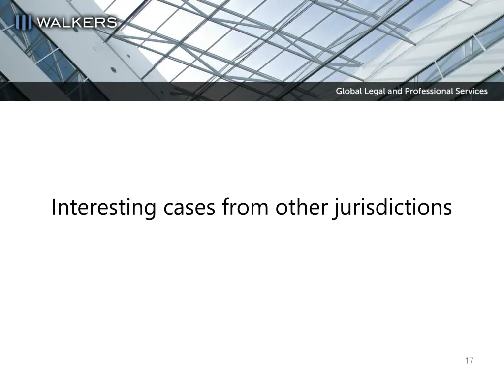 interesting cases from other jurisdictions