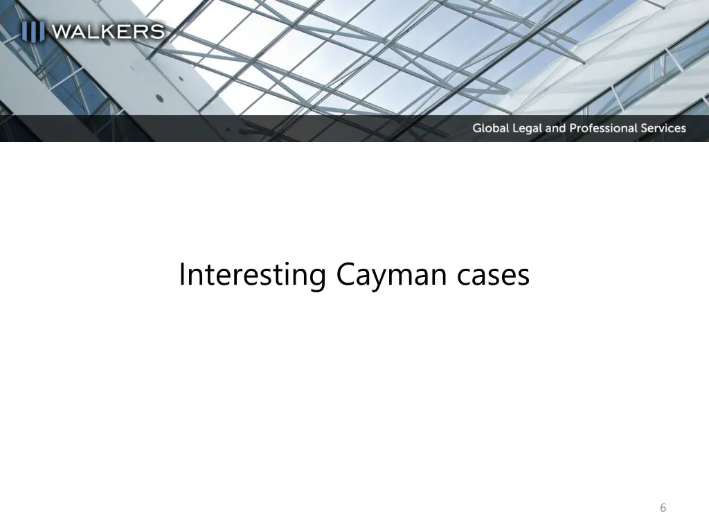 interesting cayman cases