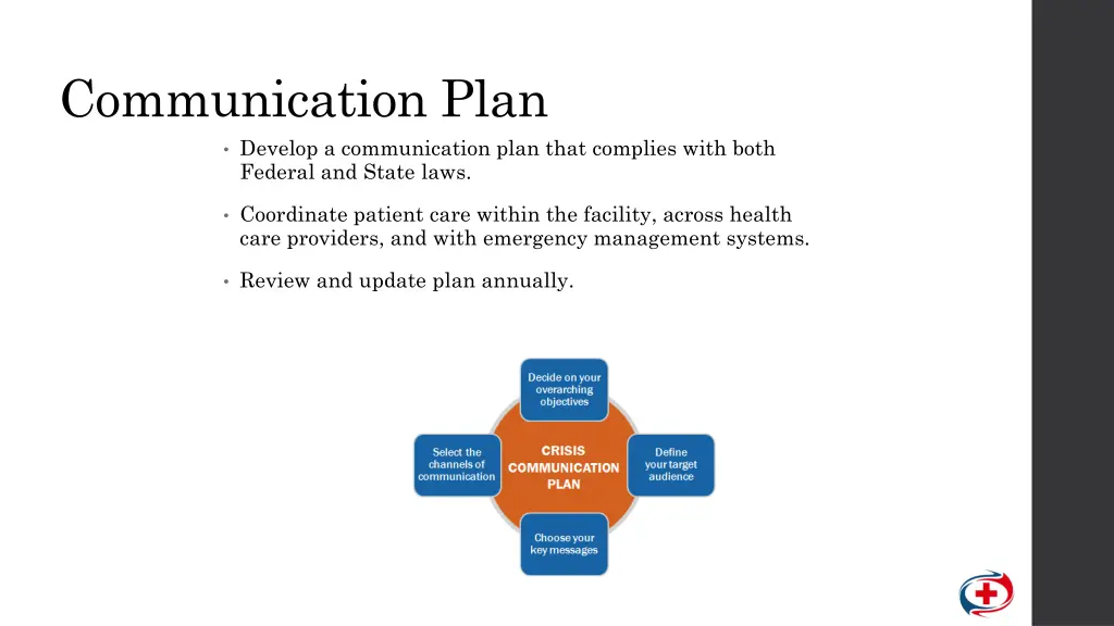 communication plan develop a communication plan