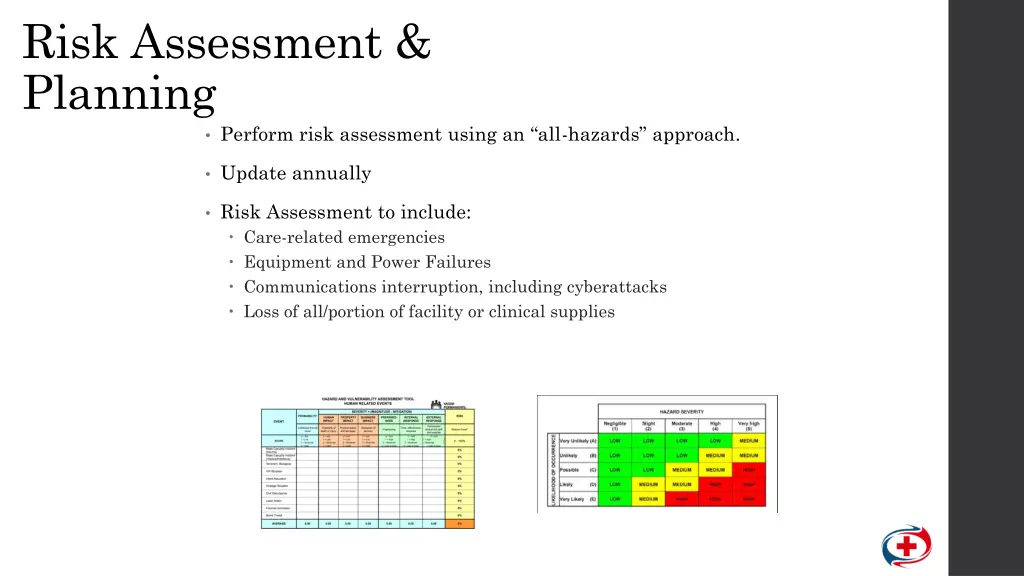 risk assessment planning perform risk assessment