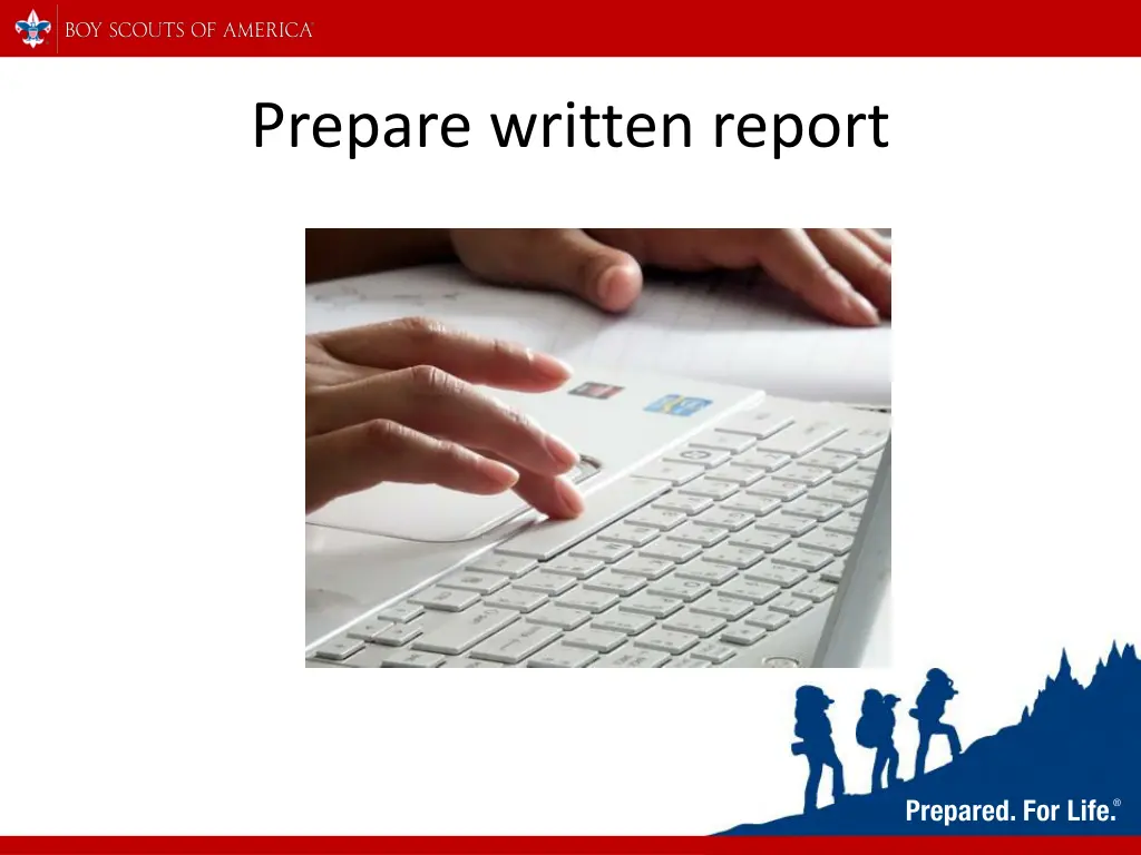 prepare written report