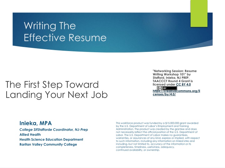 writing the effective resume