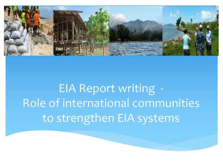 eia report writing role of international