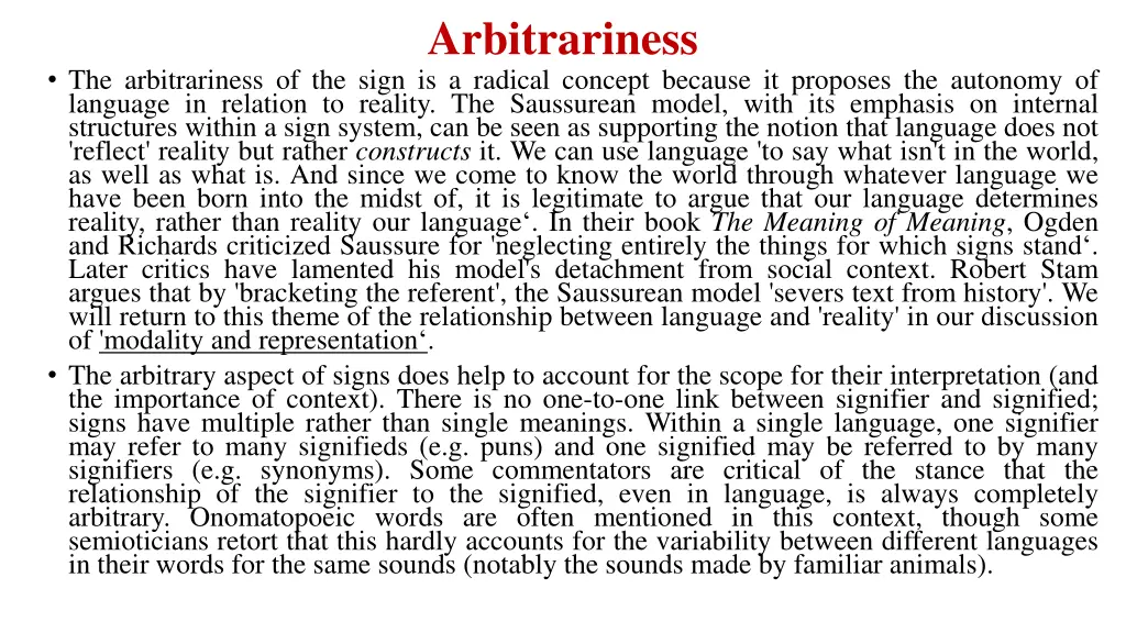 arbitrariness 1