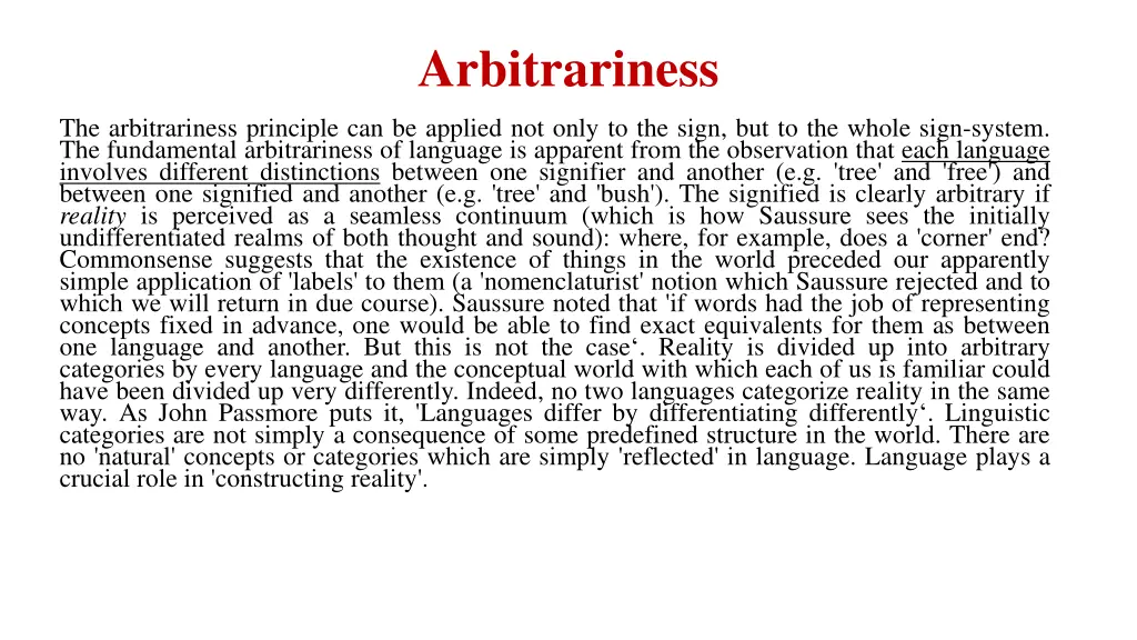 arbitrariness 2