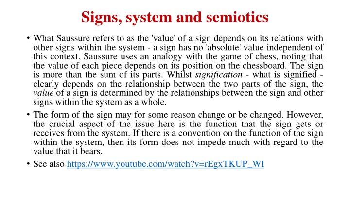 signs system and semiotics