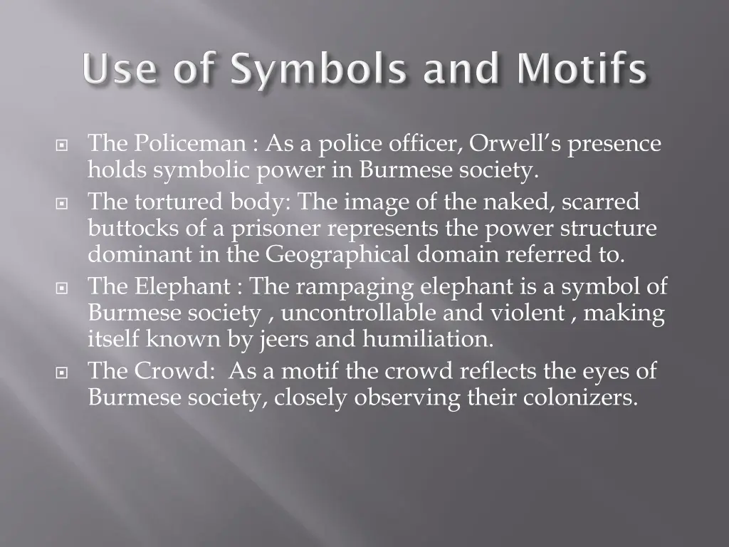 the policeman as a police officer orwell