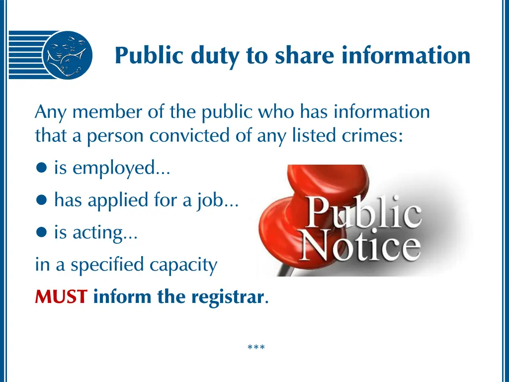 public duty to share information