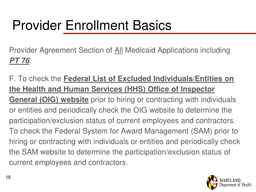 provider enrollment basics 4