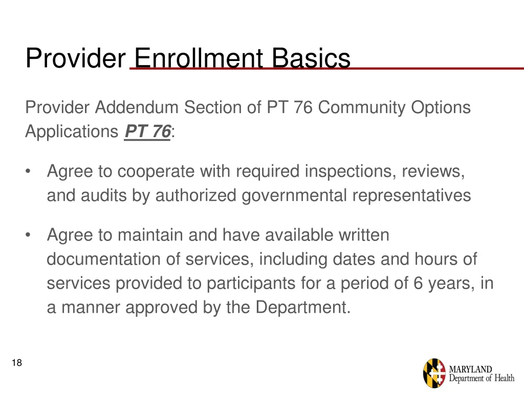 provider enrollment basics 6