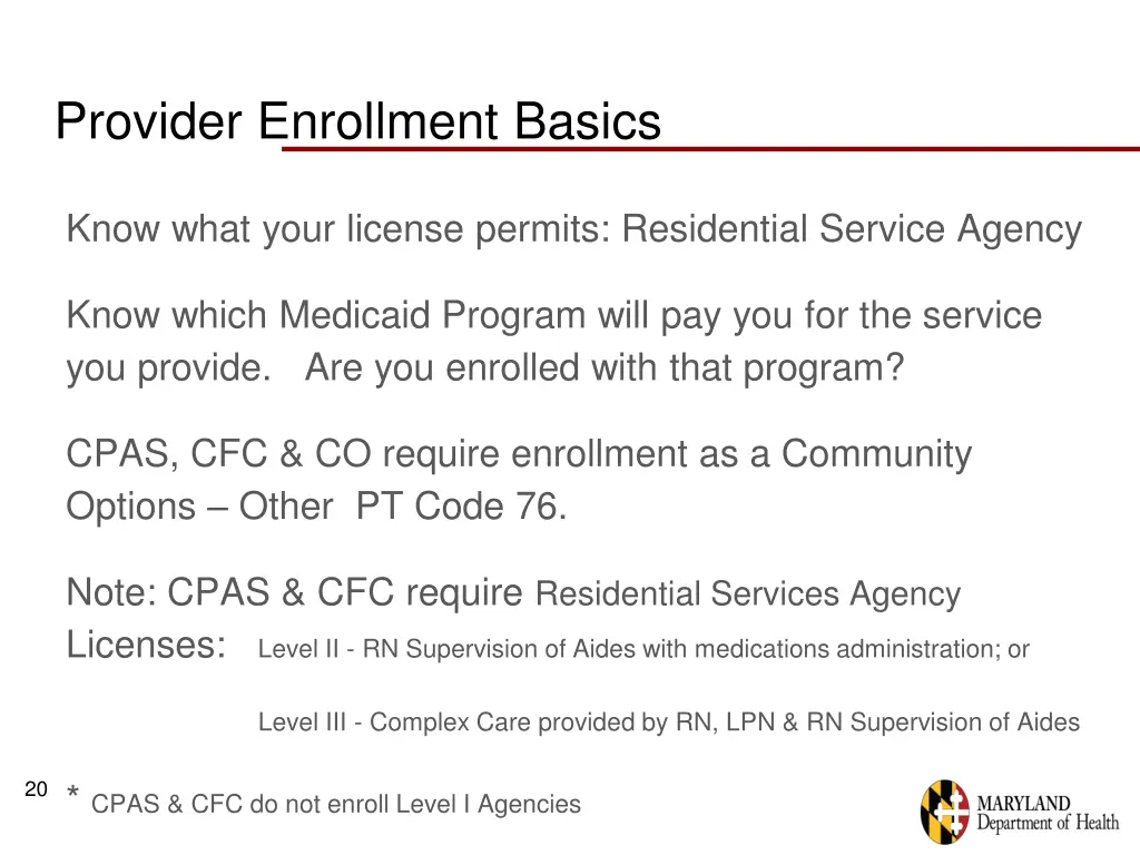 provider enrollment basics 8