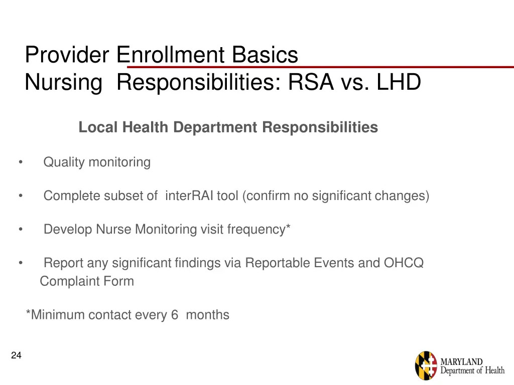 provider enrollment basics nursing 1