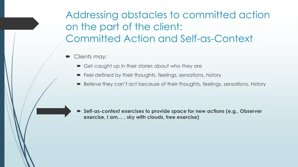 addressing obstacles to committed action 3