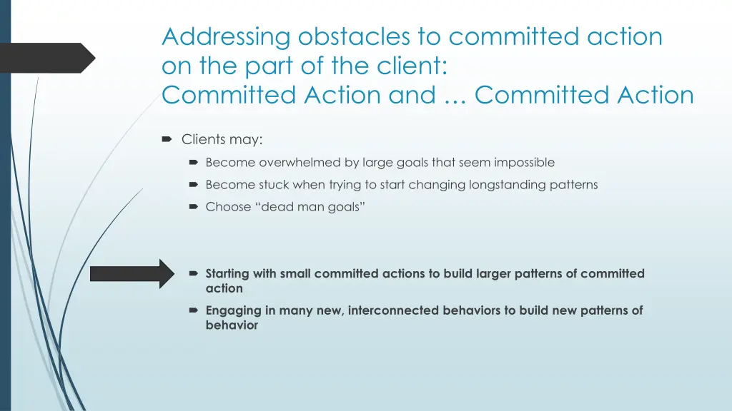 addressing obstacles to committed action 5