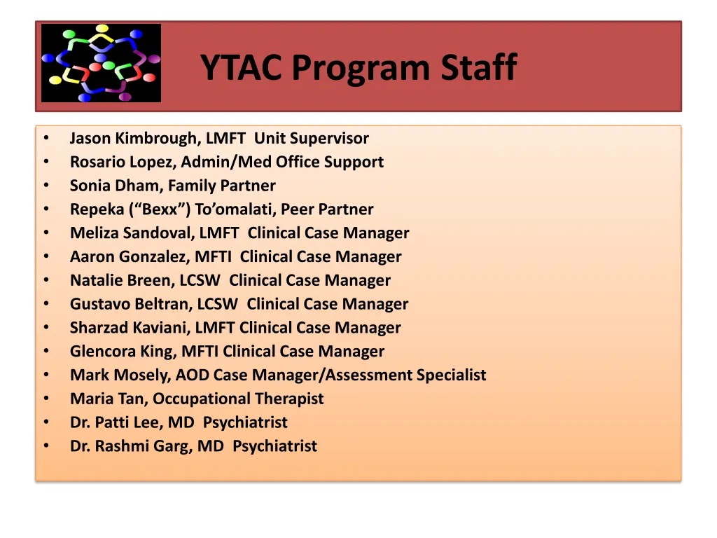 ytac program staff