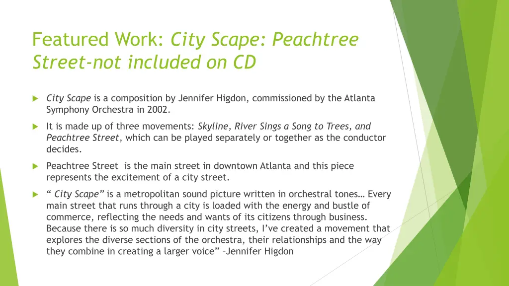 featured work city scape peachtree street