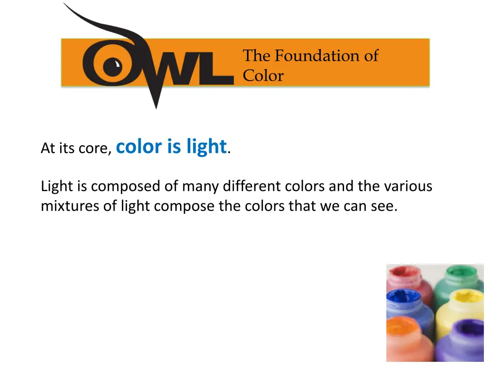 the foundation of color