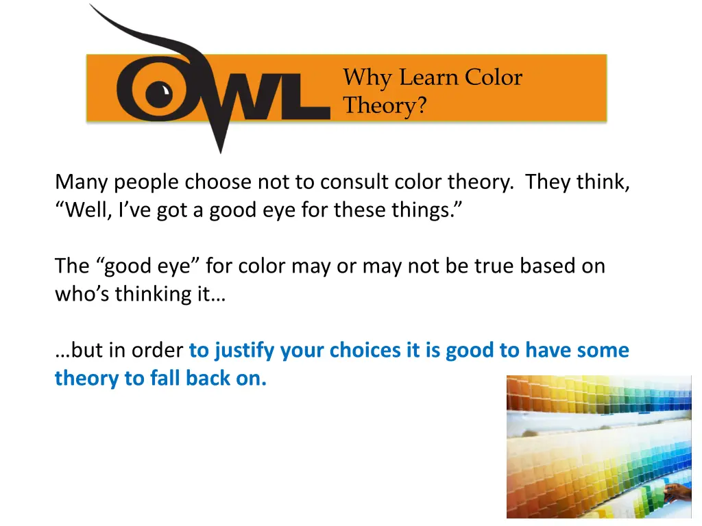 why learn color theory