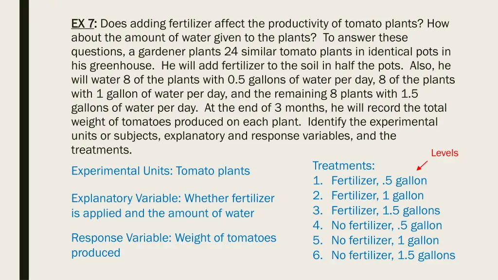 ex 7 ex 7 does adding fertilizer affect