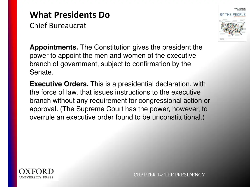 what presidents do chief bureaucrat