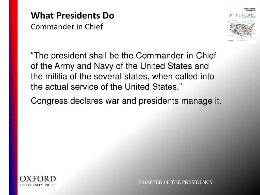 what presidents do commander in chief